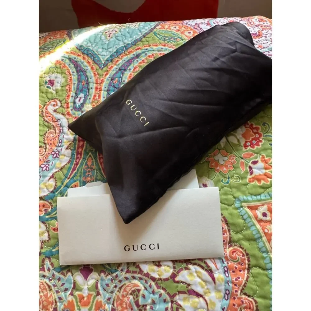 Gucci Black Sunglasses   with Gold Logo